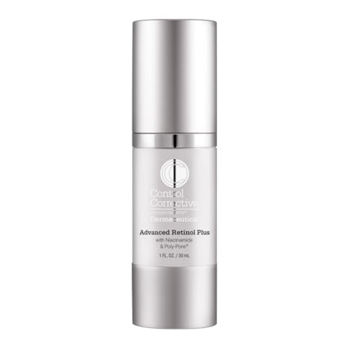 CONTROL CORRECTIVE Advanced Retinol Plus bottle demonstrates precise dosing for consistent use.
