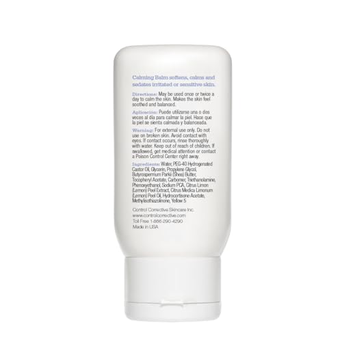 CONTROL CORRECTIVE Calming Balm texture close-up highlighting rich, non-greasy hydration.