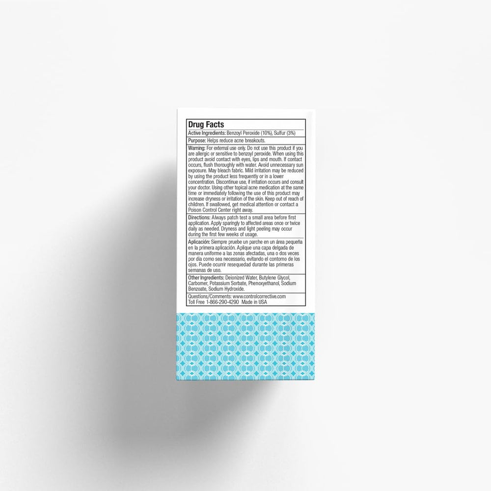 CONTROL CORRECTIVE Clear Med 10% focus on trouble-prone areas for care.
