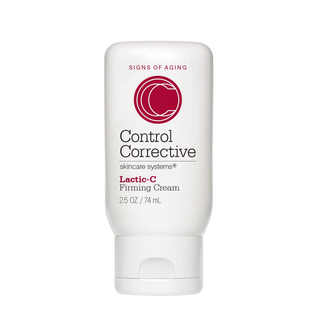 CONTROL CORRECTIVE Lactic-Firming Cream jar closeup for smooth, hydrated skin.