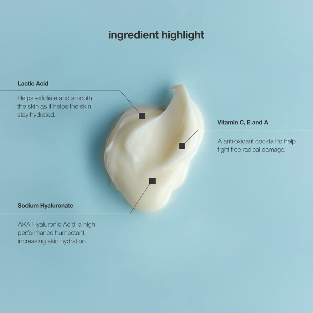 CONTROL CORRECTIVE Lactic-Firming Cream applied on skin during massage, hydrating.