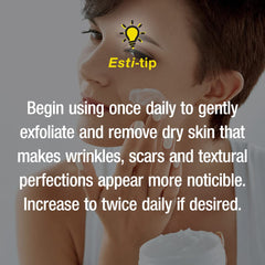 CONTROL CORRECTIVE Lactic-Firming Cream with vitamin E and chamomile for soothing finish.