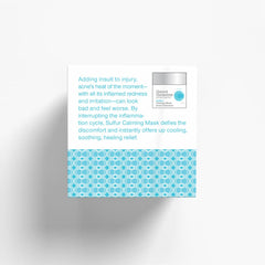 CONTROL CORRECTIVE sulfur calming mask kaolin bentonite clay blend refining pores.