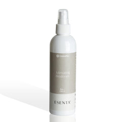 ConvaTec Esenta spray bottle shown for odor control and lubrication.