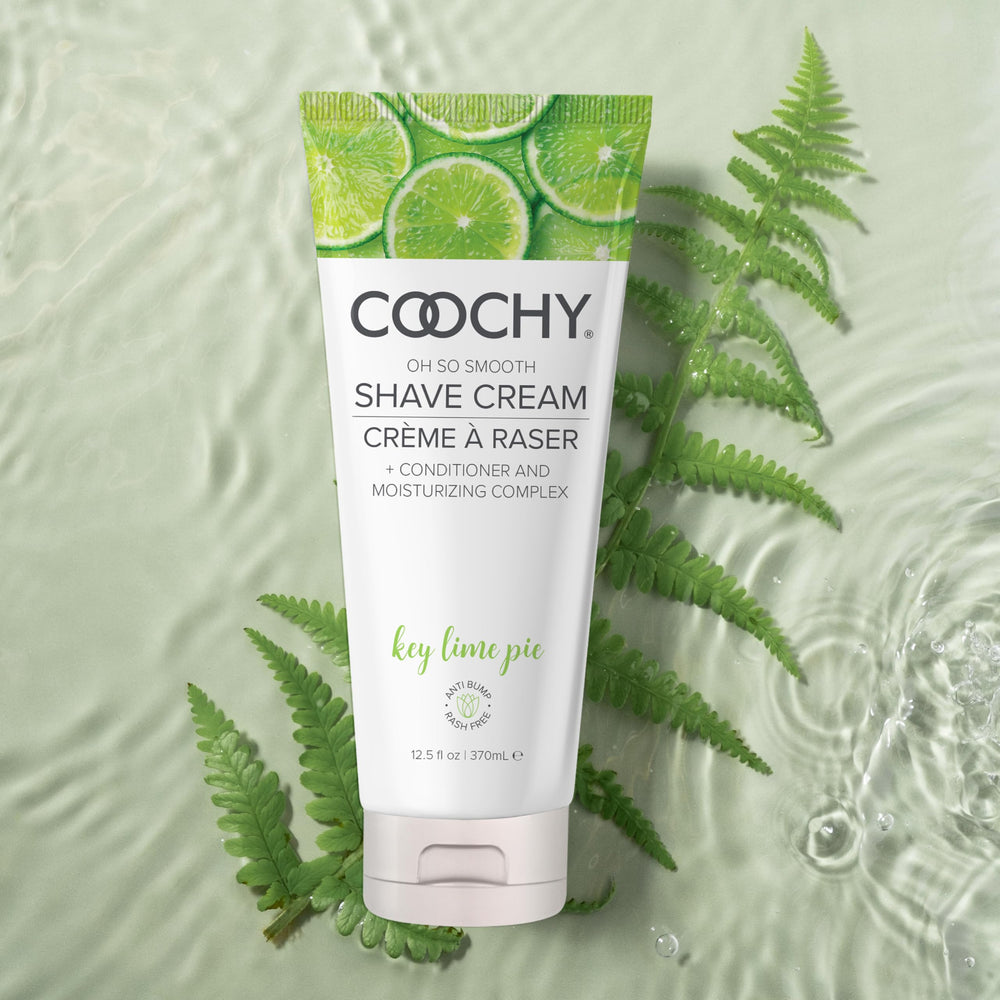 Coochy Key Lime Pie shave cream foam demonstrates rich lather for precise, nick-free results.