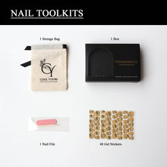 COOLYOUNG breathable nail base protects natural nails during wear