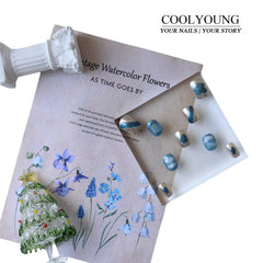 COOLYOUNG nails with adhesive tabs for easy, trim-free attachment