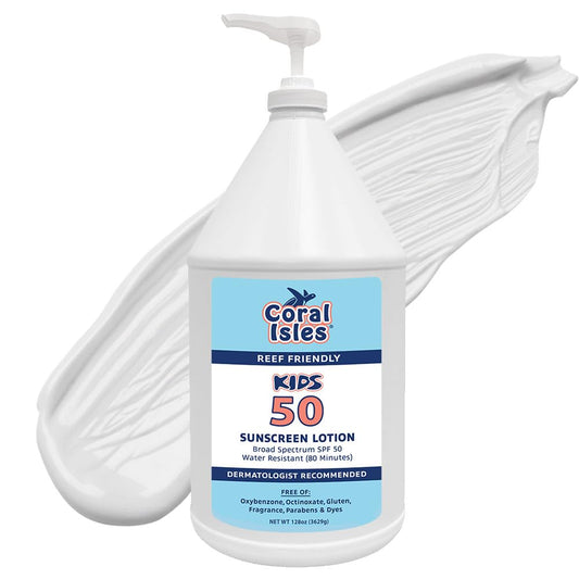 Coral Isles bulk sunscreen pump for quick group applications