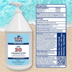 Coral Isles oxybenzone-free and octinoxate-free commitment for reef-conscious sunscreen