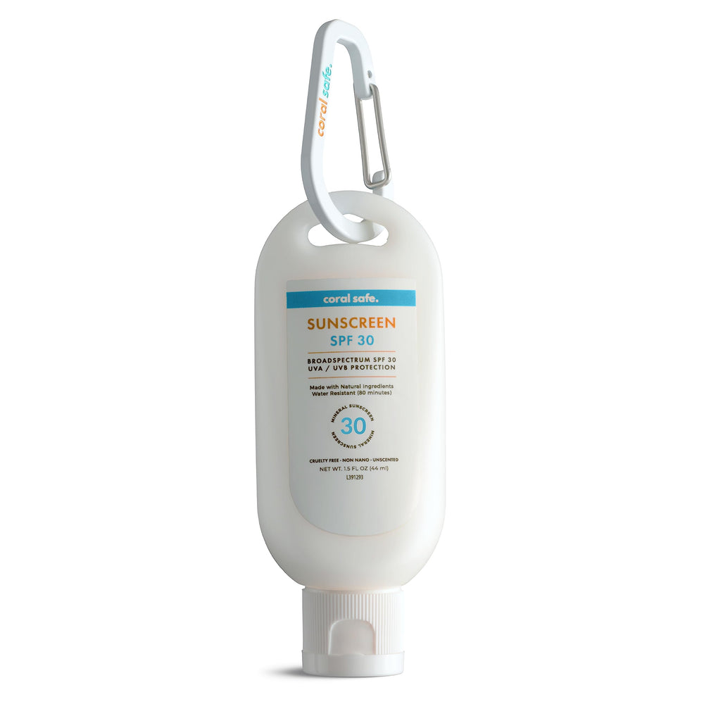 Coral Safe Reef Safe Sunscreen SPF30 tube front for outdoor protection.