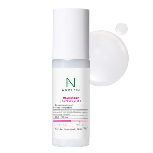 Coreana Ample:N ceramide shot ampoule mist bottle with fine spray for hydration