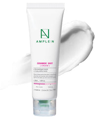 Coreana Ample N Ceramide Shot Cream bottle showing hydrating formula for dry, sensitive skin.
