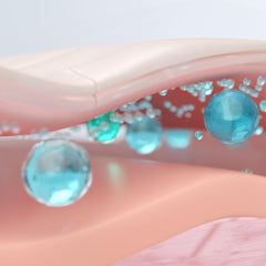 Coreana AMPLE:N Hyaluron Shot Emulsion ingredient panel highlights hyaluronic content for hydration.