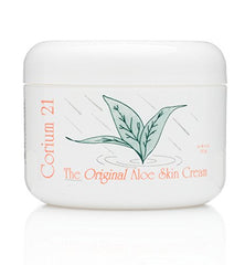 Corium 21 The Original Aloe Skin Cream 8-ounce jar provides daily hydration and soothing skin care.