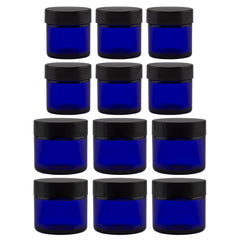 Cornucopia Brands cobalt 1oz glass jar for creams and essential oils