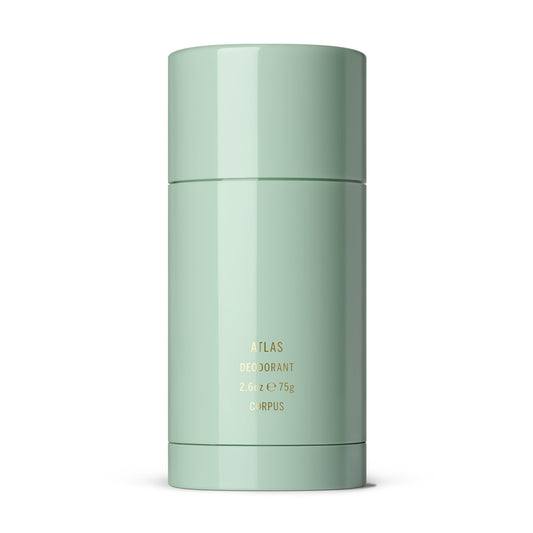 Corpus natural deodorant stick for sensitive skin with smooth, residue-free application.