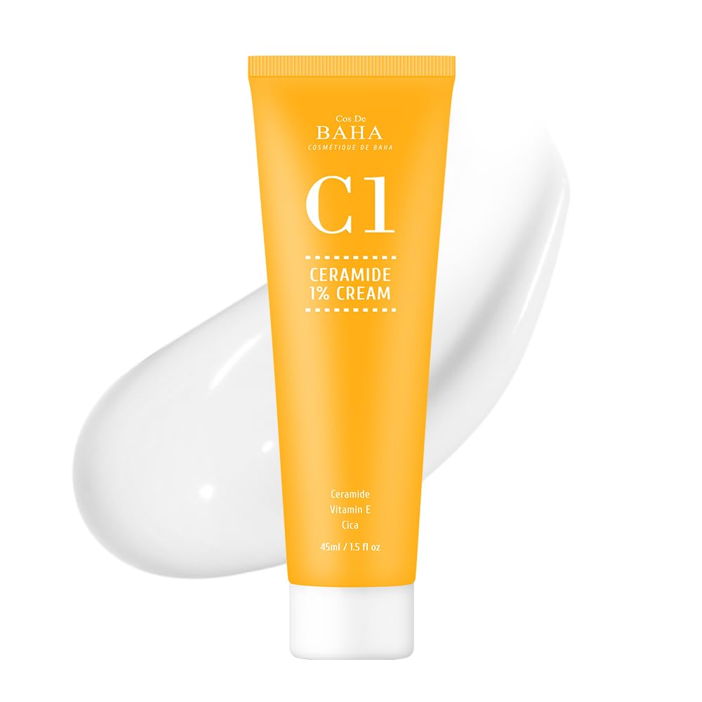 Cos De BAHA Ceramide Gel Cream 1% bottle, fast-absorbing barrier care