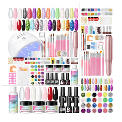 COSCELIA beginner acrylic nail kit with UV light for at-home gel nails