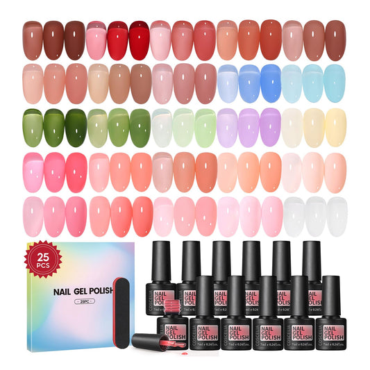 COSCELIA Jelly Gel Polish color swatch 1 for quick-dry, beginner-friendly manicure