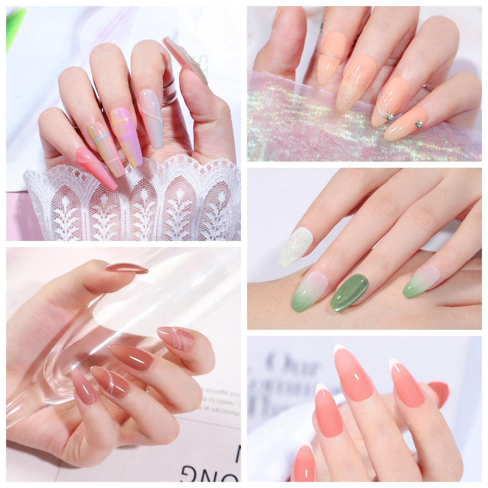 COSCELIA Jelly Gel Polish color swatch 3 provides versatile shade for all seasons