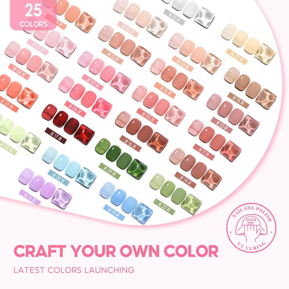 COSCELIA Jelly Gel Polish color swatch 4 ideal for date nights and events