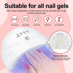 Coscelia compact nail dryer with quiet operation for fast results