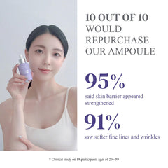 COSHEAL EGF Boost Ampoule texture glow; fast absorption suggests smoother skin.