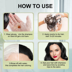 COSKOA 3in1 action bottle emphasizes dye, shampoo, and conditioner in one.