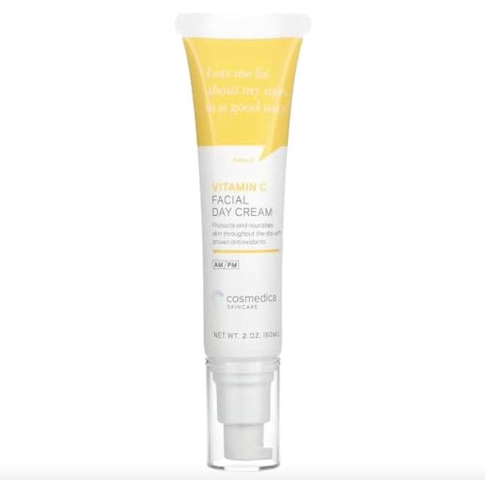 Cosmedica Skincare Vitamin C Facial Moisturizer 2oz jar for daily hydration and brightness.