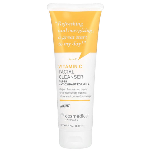 Cosmedica Skincare Vitamin C facial cleanser bottle for daily brightening.