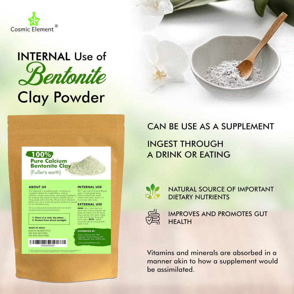 Close-up of the clay's fine texture for pore cleansing.