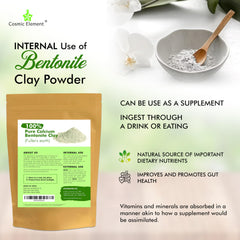 Close-up of the clay's fine texture for pore cleansing.