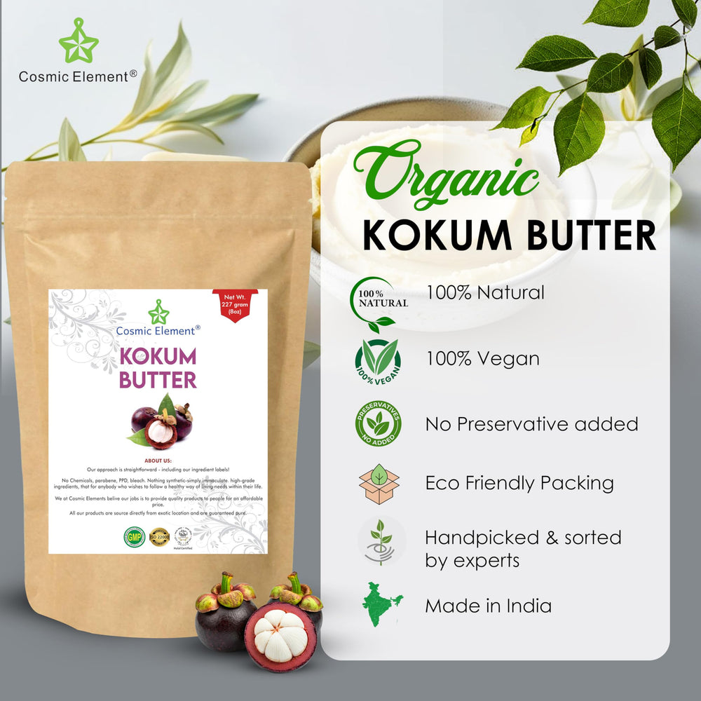 Cosmic Element Kokum Butter emulsion stability for smooth, non-greasy formulations.