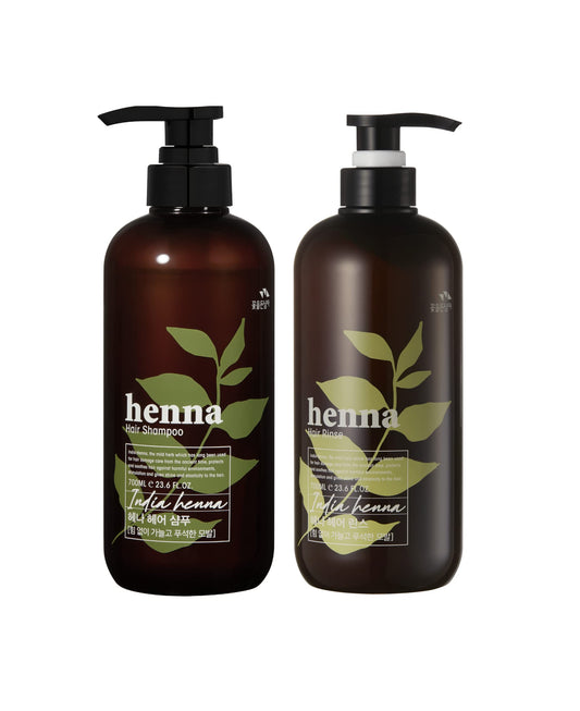 COSMOCOS Henna Hair Shampoo bottle front showing gentle cleansing and scalp care