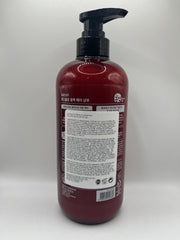 COSMOCOS REDFLO notes keratin and ceramide care for damaged hair.