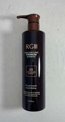 COSMOCOS RG3 shampoo lather forms rich foam on hair.