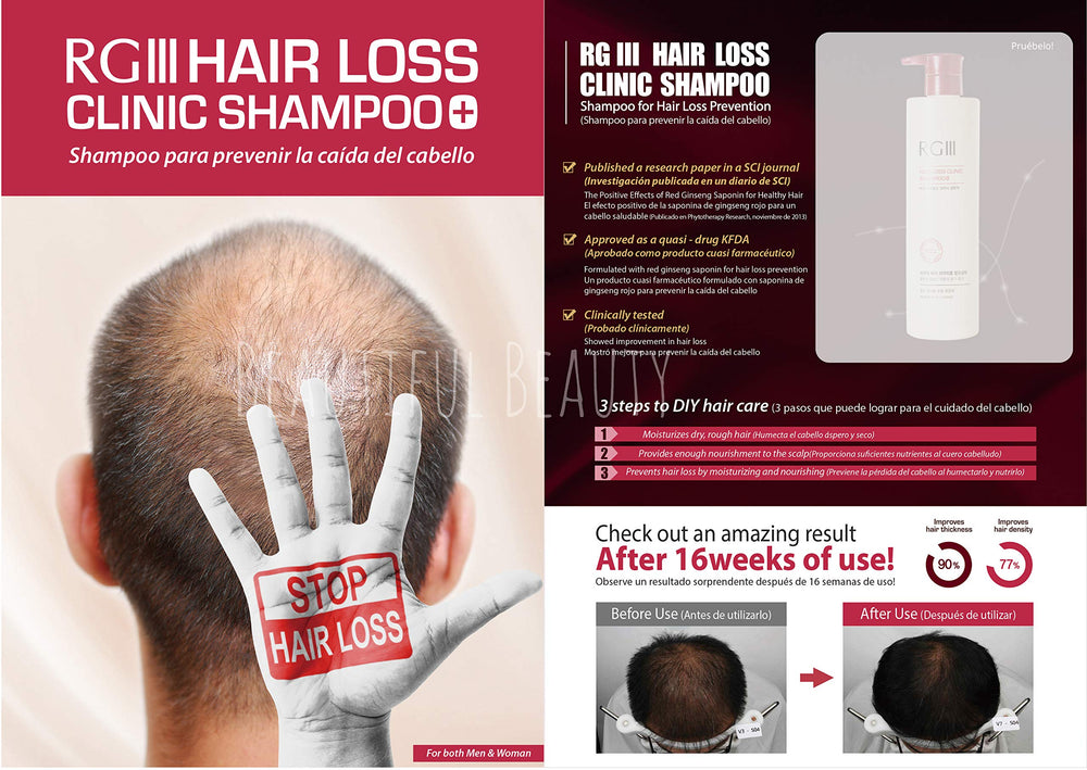 COSMOCOS RGIII shampoo foam forming on hair for cleansing texture