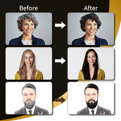 COSMTEK Black Dye Shampoo gray coverage in action, turning white strands black.
