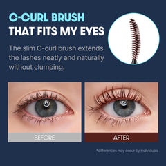 COSNORI Deep Ash shade delivers a soft, natural-looking lash line.
