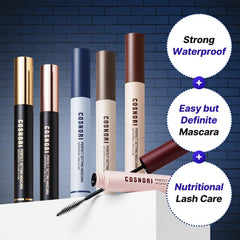 COSNORI Slim C-Curl wand applies mascara to individual lashes with precision.