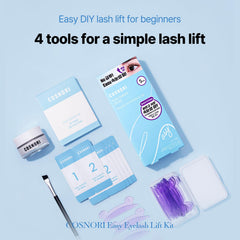 COSNORI peptide-blend lash perm supports healthy-looking lashes during lift.