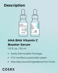 Soft lighting on COSRX serum bottle conveys a hydrating, luminous effect.