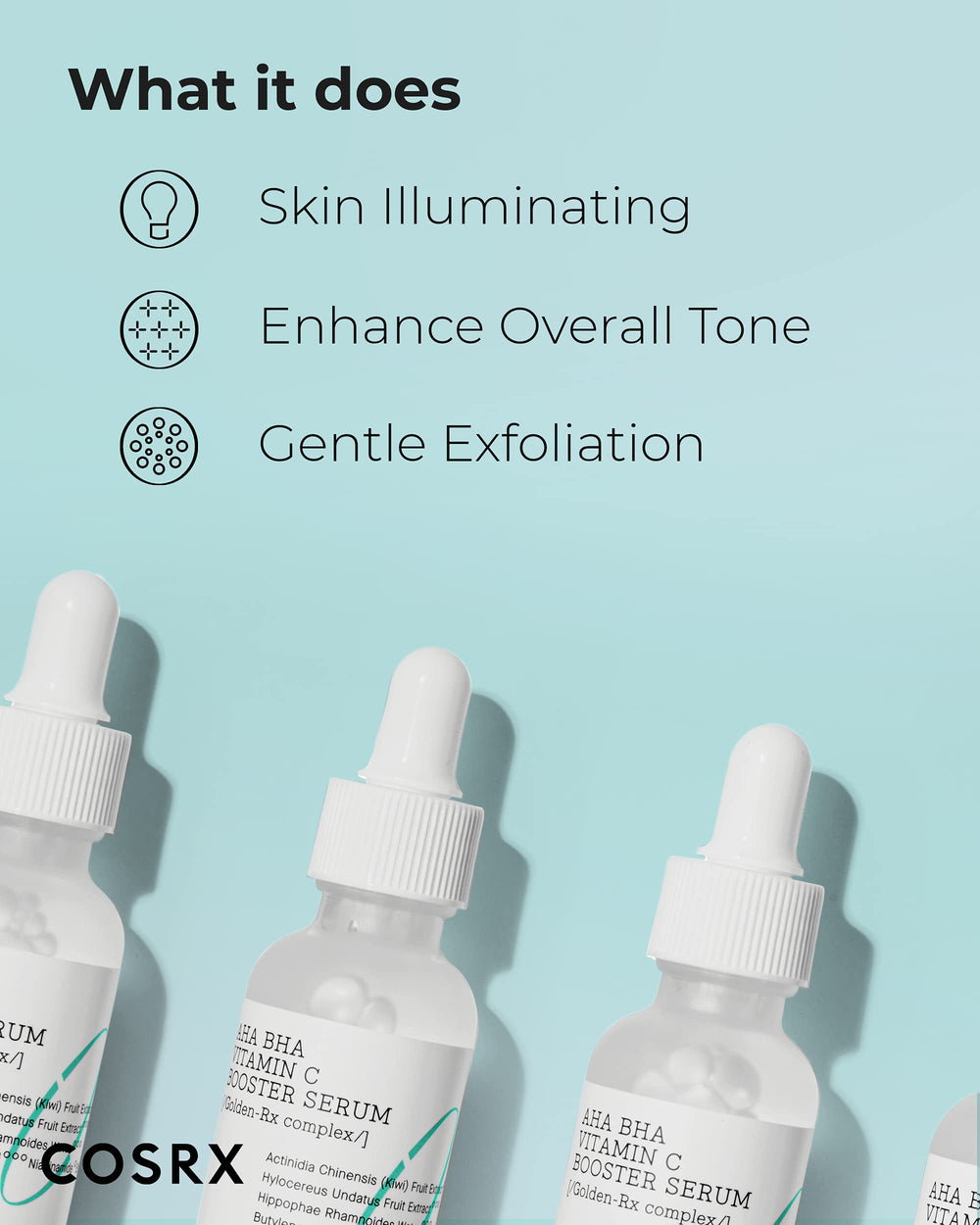 Texture swatch of COSRX serum illustrates lightweight absorption for daily use.