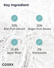 COSRX ABC Daily Toner ingredients showcase kiwi, dragon fruit, and apple water balance.