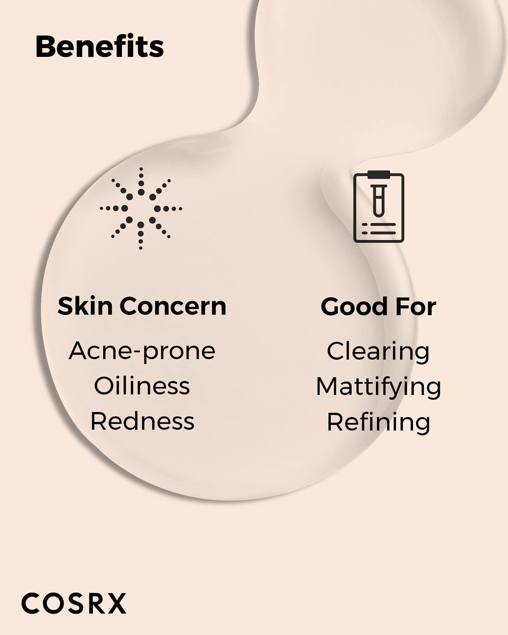 COSRX Acne Calming Liquid propolis blend with 60% for soothing support.