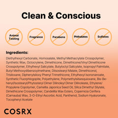 COSRX Airy-Light Clear Sunscreen Stick on skin, no white cast