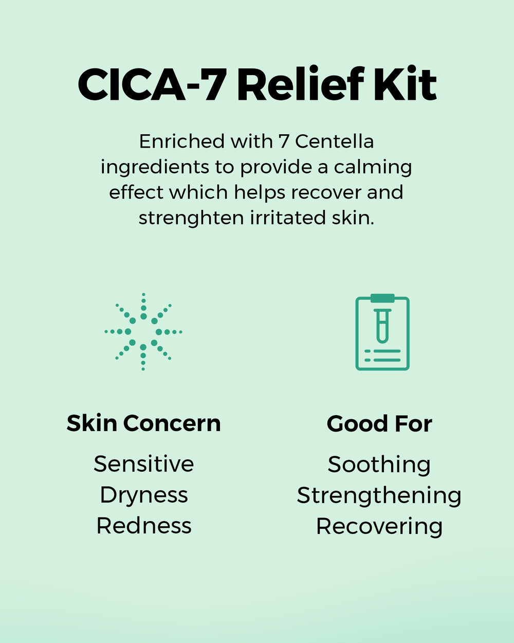 COSRX Cica Relief Kit cream tube closeup highlighting moisture for sensitive skin