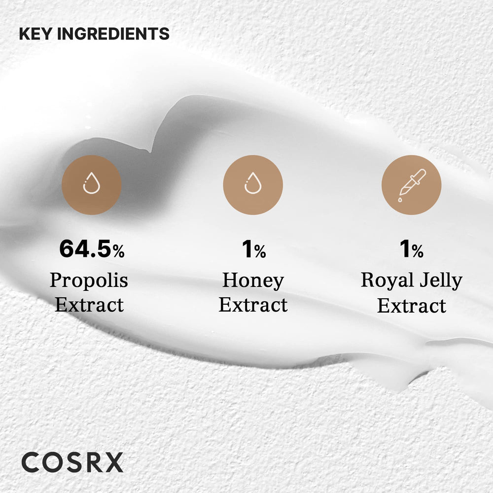 COSRX Full Fit Propolis Light Cream propolis content emphasizes nourishment
