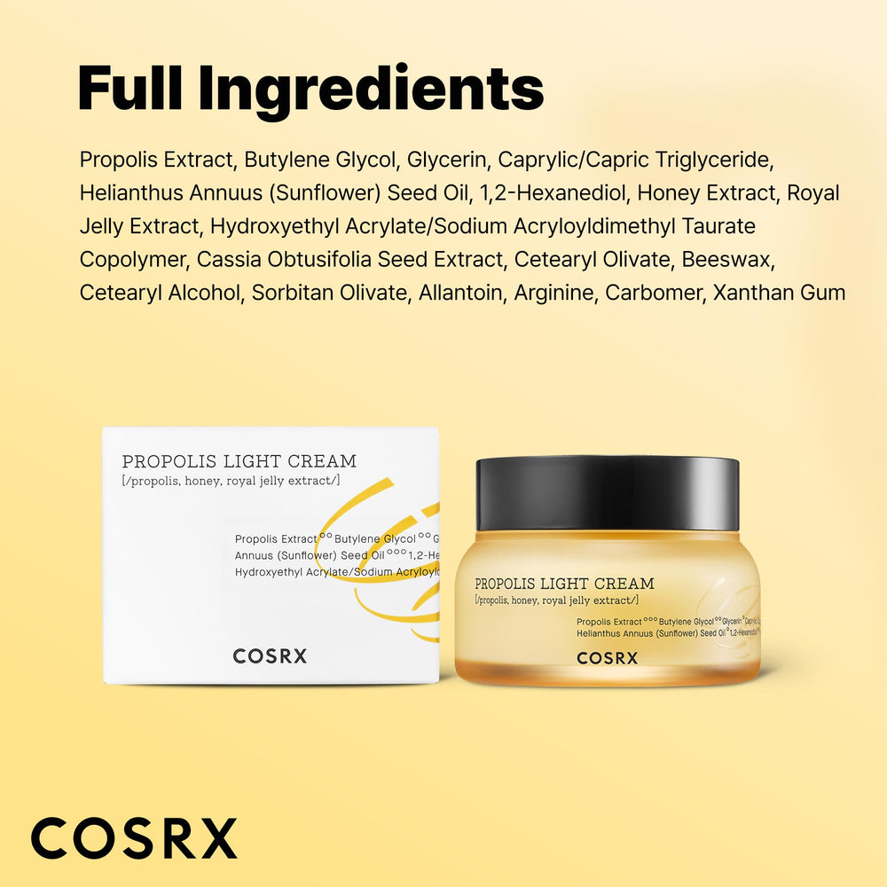 COSRX Full Fit Propolis Light Cream travel-size bottle ready for on the go
