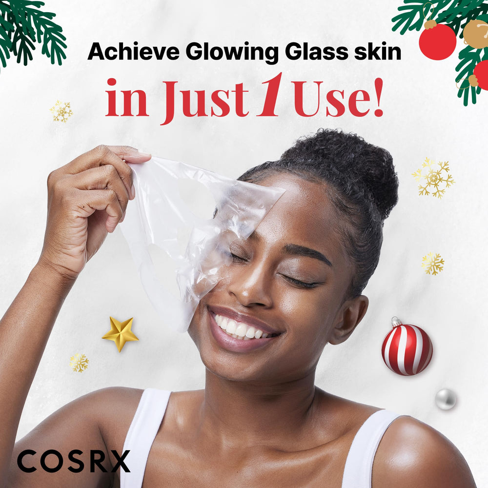 COSRX Gift-set packaging showing a festive skincare collection.